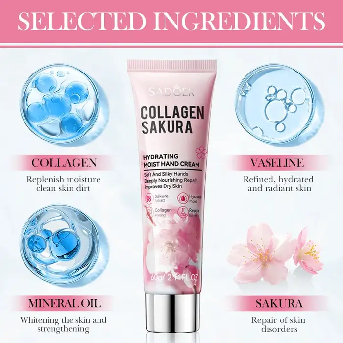 SADOER Sakura collagène crème pour les mains