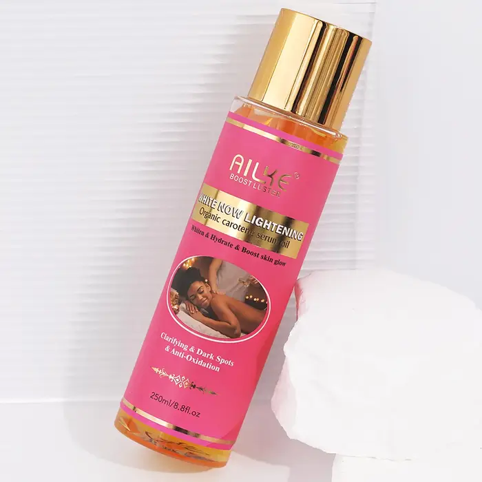 AILKE Sérum de carotène biologique huile corporelle éclaircissante