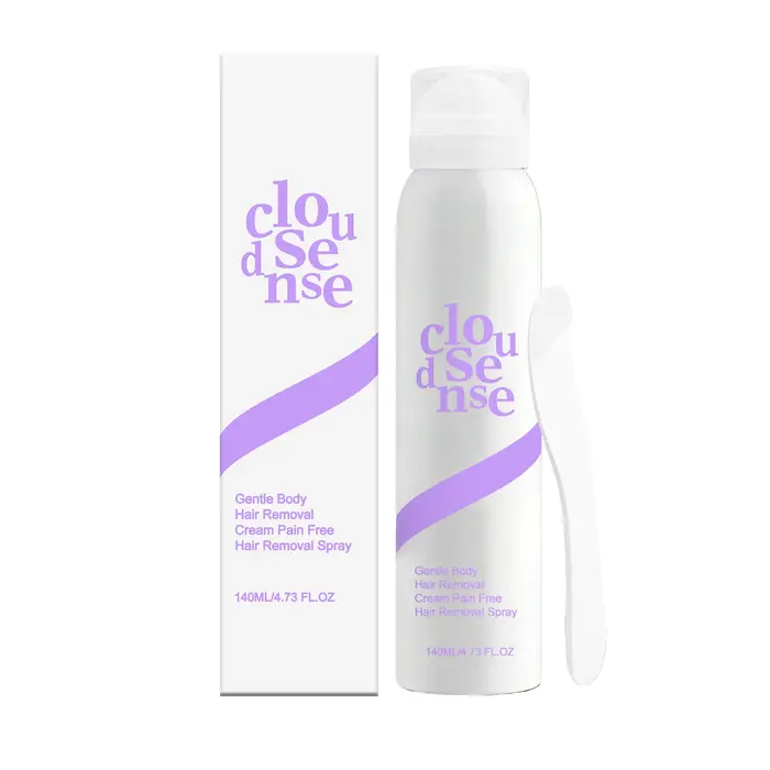 Spray dépilatoire plus doux et efficace pour une peau lisse et soyeuse, soin d'épilation pour tout l