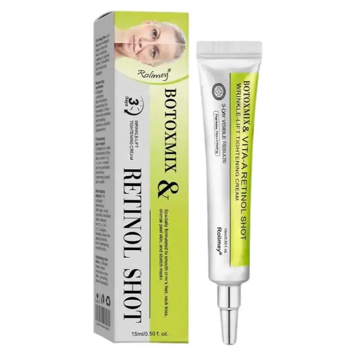 Crème anti-âge au rétinol Rolimey 15 ml, crème liftante anti-rides, hydratante, soin de la peau pour