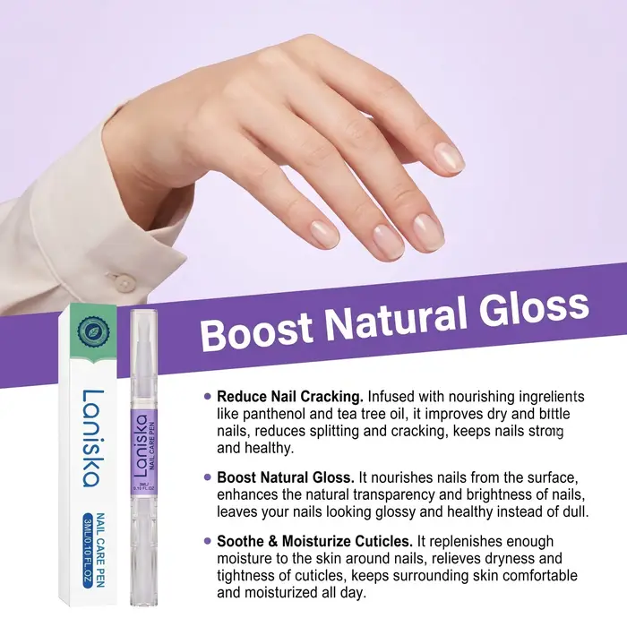 Huile nutritive pour ongles, soin fortifiant des ongles, stylo hydratant pour cuticules, prévention des fissures, brillance naturelle, outil de manucure portable