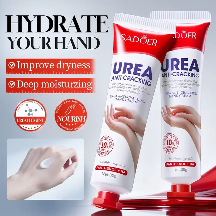 3/5 pièces SADOER Crème Mains Anti-Gerçures à 10% d'Urée