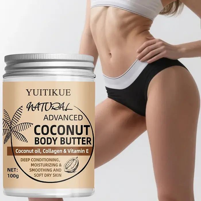 Beurre corporel avancé à la noix de coco 100g - Texture crémeuse pour une absorption facile