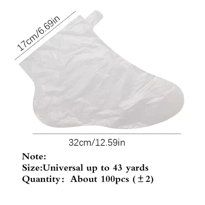 100 chaussettes jetables pour le soin des pieds - Masques hydratants