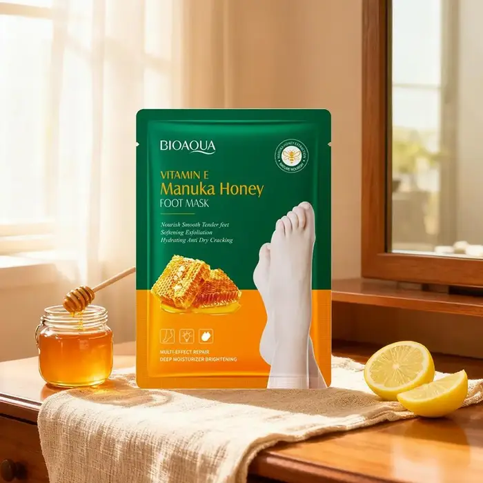 Masque pour les pieds à la vitamine E