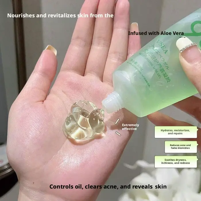 Gel d'aloe vera pour le visage et le corps