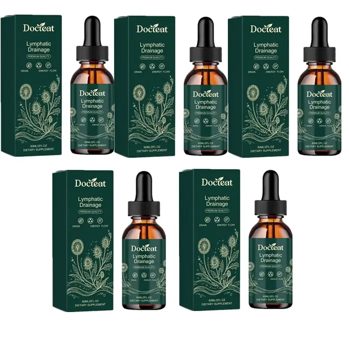 Gouttes de drainage lymphatique naturelles pures 60 ml - Favorisent la récupération et la maintenance de la fonction