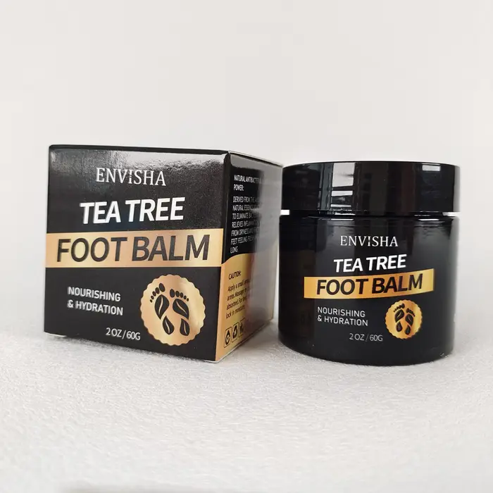 Crème de soin des pieds à l'arbre à thé ENVISHA, talons fendillés, peau lisse, hydratation intense, 