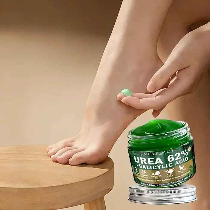 Crème pour les mains et les pieds YUITIKUE à l'urée 62% + acide salicylique | Hydrate en profondeur