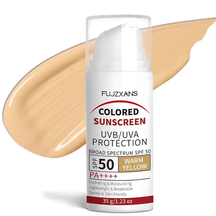 Crème solaire teintée - Effet peau de verre instantané