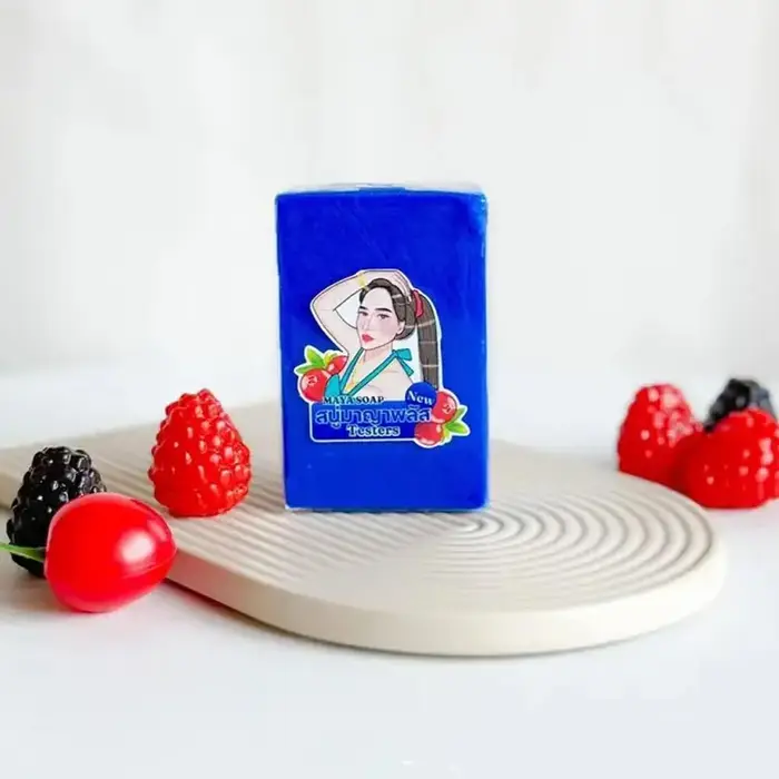 Savon artisanal Mayan bleu éclatant pour un nettoyage en profondeur de la peau