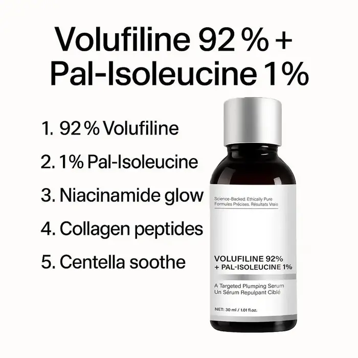 Sérum repulpant 30ml Volufiline 92% + Pal-Isoleucine 1% avec Niacinamide