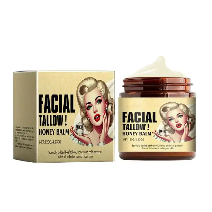 Crème hydratante pour le visage au suif de bœuf fouetté