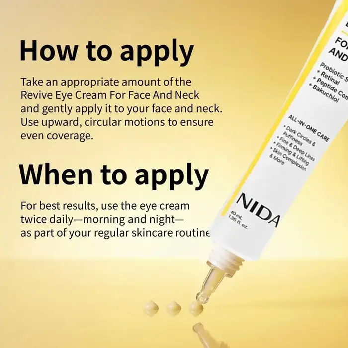 Crème pour les yeux NIDA Retinal Lift & Firm