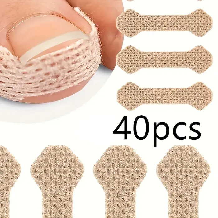 Kit de 40/60/80 pièces pour ongles incarnés, avec bandages respirants et inodores, idéal pour les so