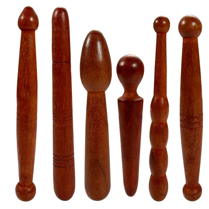 Bâtons de réflexologie en bois
