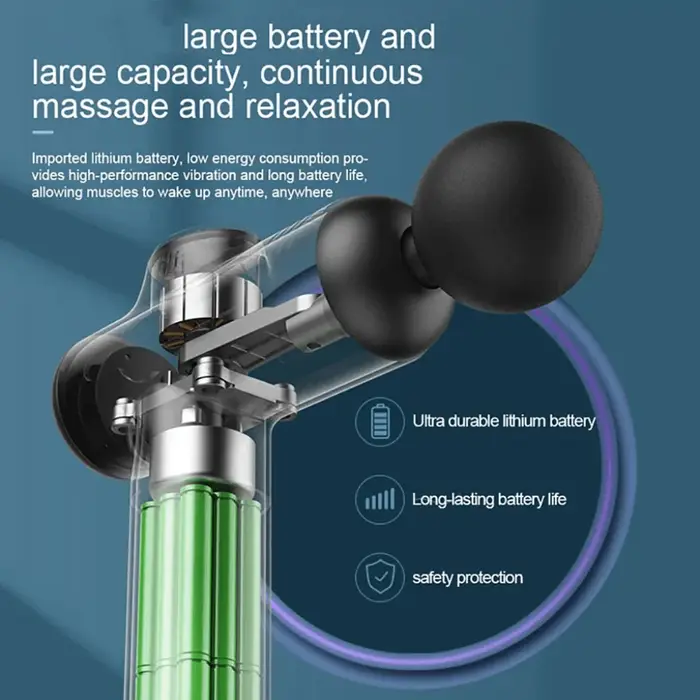 Pistolet de Massage Portable à vibrations pour Fascia, pour le corps, le cou, le dos, Relaxation mus