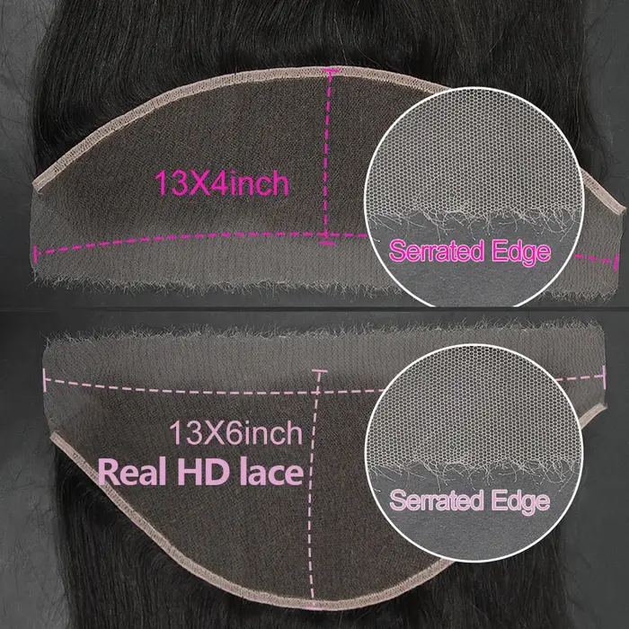 WOWANGEL – Lace Frontal HD, cheveux lisses, 13x6, 13x4, 7x7, 6x6, 5x5, 100% Real HD Closure uniquem