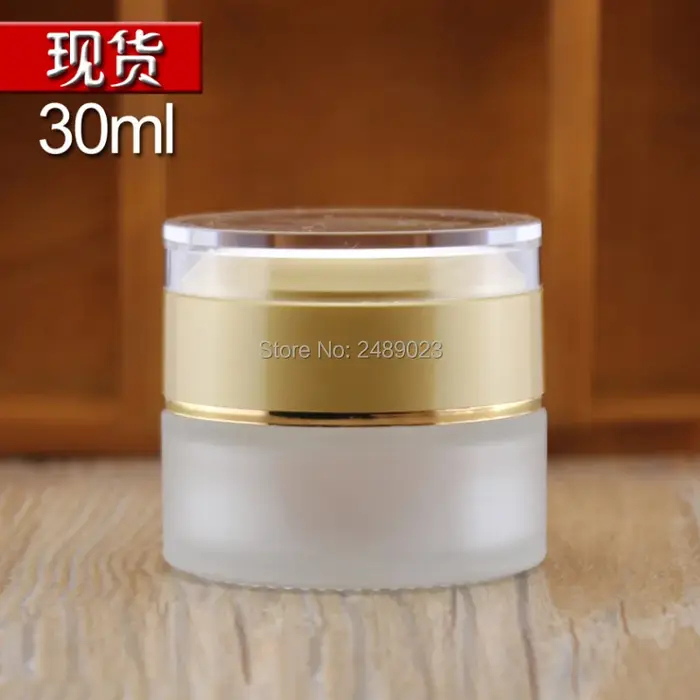 Pot cosmétique givré, 6 pièces