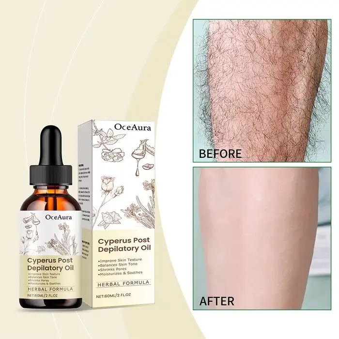 Huile Essentielle Naturelle de Cyperus Rotundus 60ml pour l'Épilation