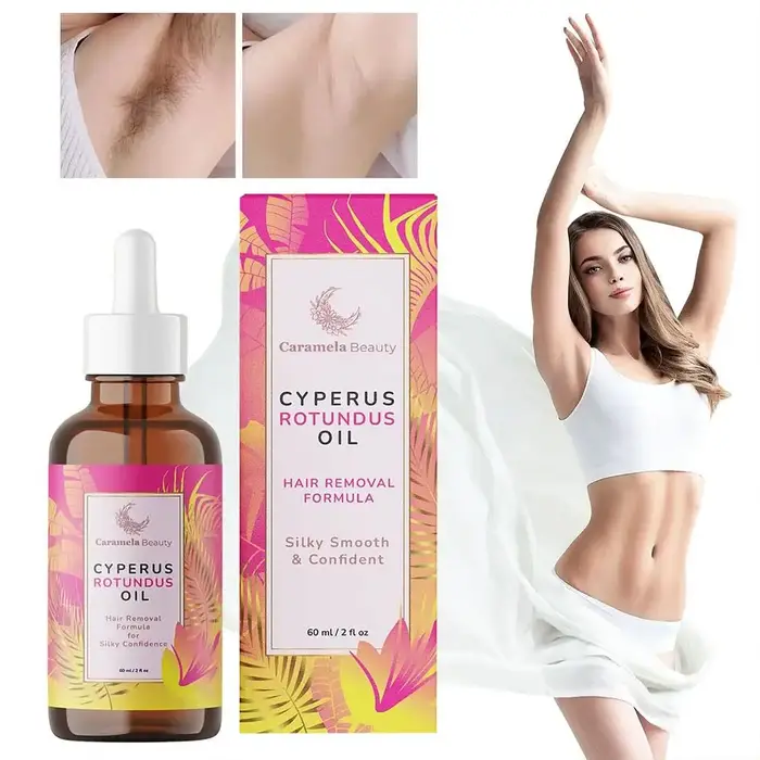 Huile de Cyperus Rotundus 60 ml - Formule douce pour les soins après épilation