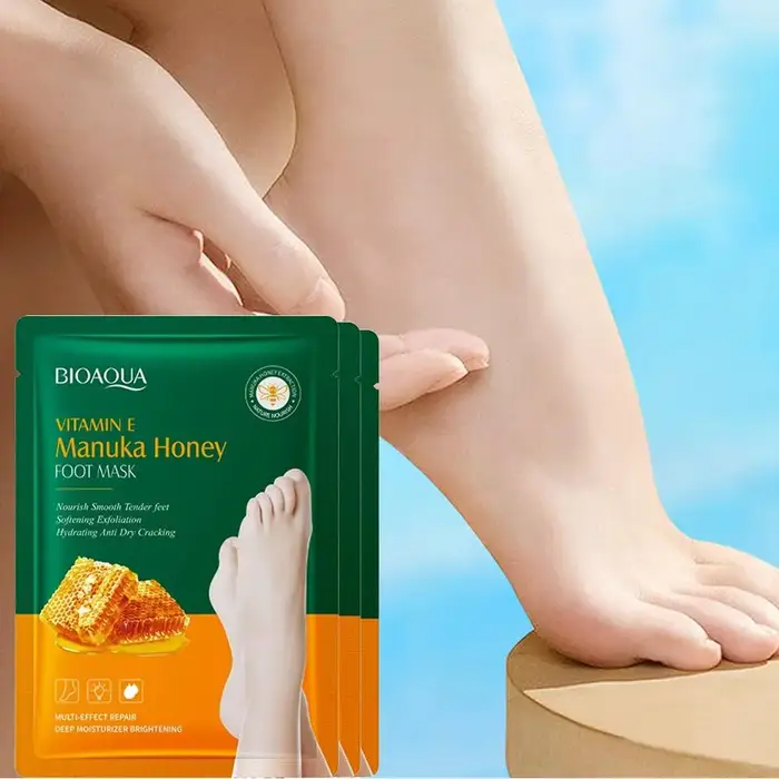 Masque pour les pieds à la vitamine E