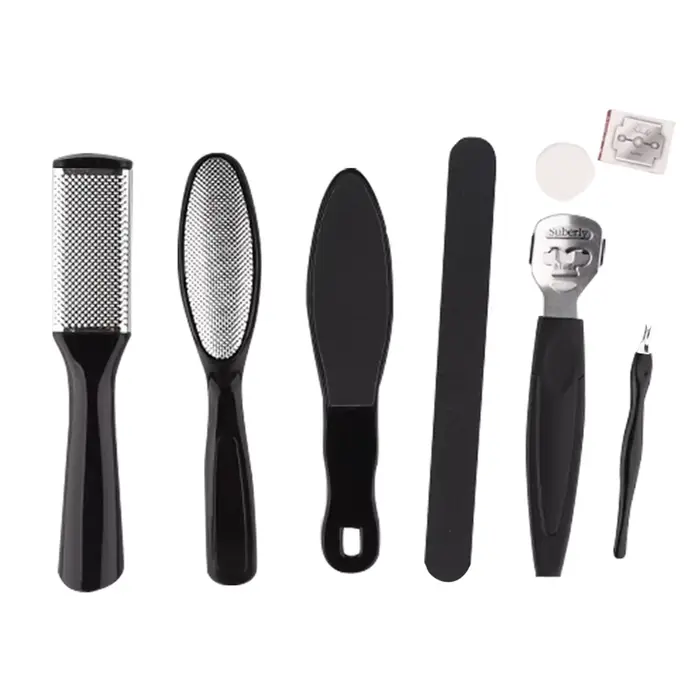 Kit de pédicure 8/10/23 en 1, ensemble d'outils de pédicure professionnels en acier inoxydable, râpe