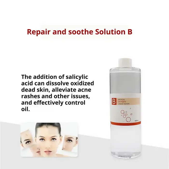 Sérum exfoliant Hydra Aqua Facial 500ml pour machine de soin de beauté par dermabrasion