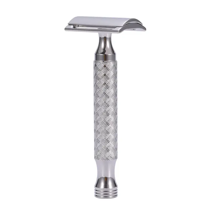 Rasoir de sécurité à double tranchant en acier inoxydable CNC 316, rasoir manuel en métal pour homme