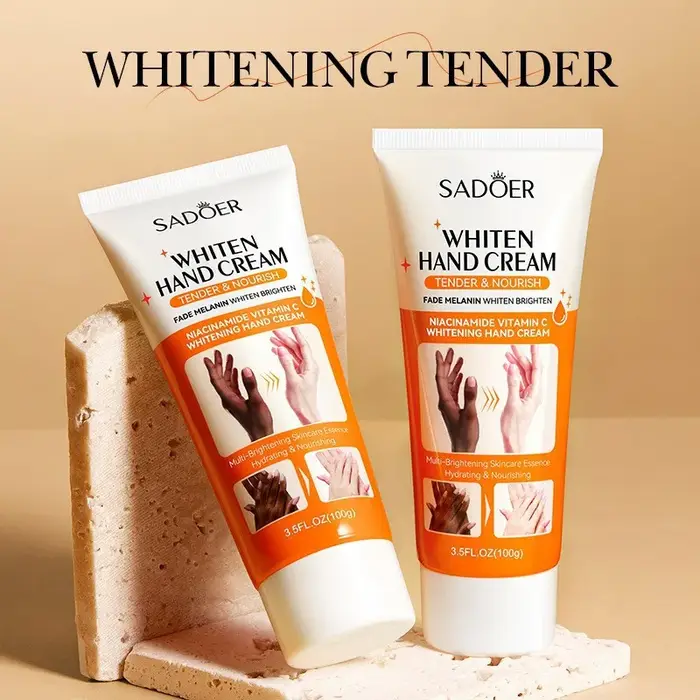 1/2/3 pièces SADOER 100g crème hydratante pour les mains tendre nourrir Non grasse éclaircissant hydratant beauté