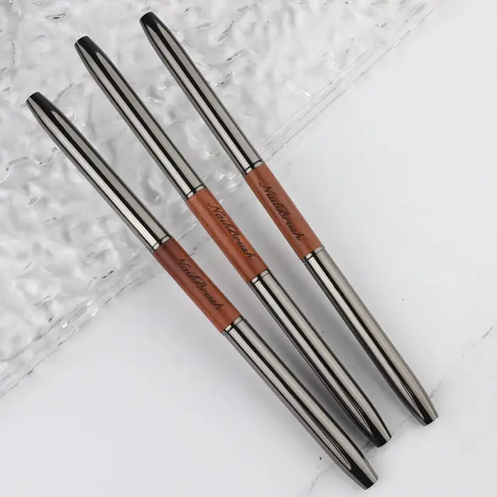 Stylo à ongles Double extrémité, brosse de colle, stylo de photothérapie, brosse de revêtement de Ge