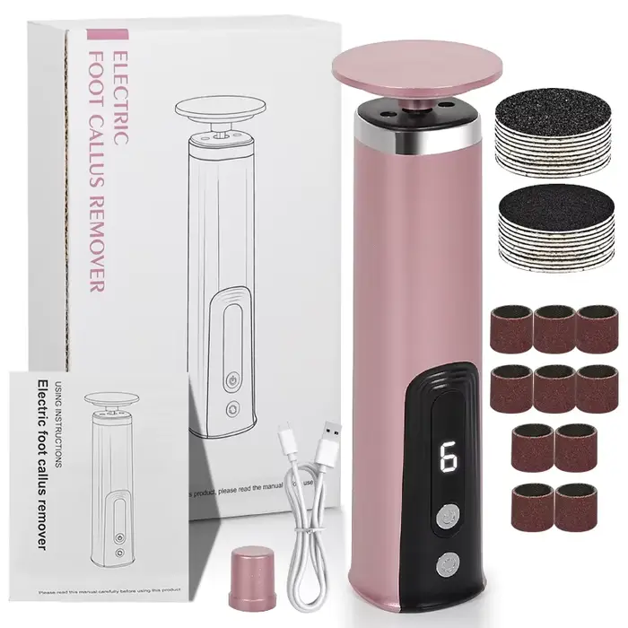 Outil de soin des pieds 2 en 1, outils électriques de soins des pieds et des mains, vernis et lisse,