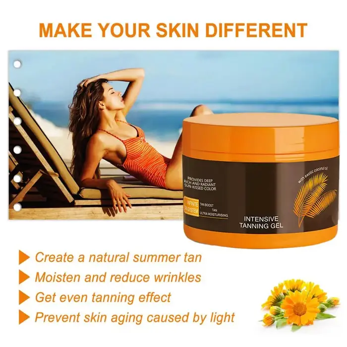 Huile de bronzage pour le corps