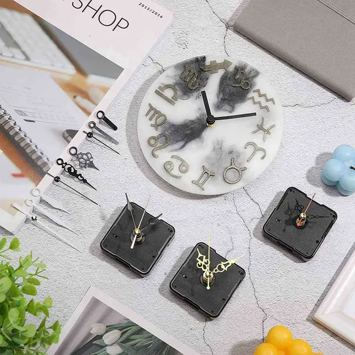 Pièces de mécanisme de mouvement d'horloge, horloge murale bricolage, silencieux, quartz, kit de rem