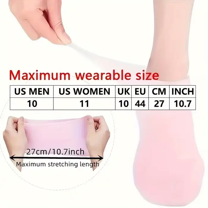 Chaussettes hydratantes en Silicone pour pieds secs et craquelés
