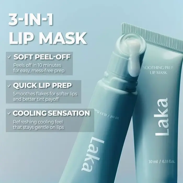 Masque Lèvres Préparatoire Apaisant Laka 10ml Original 3-en-1