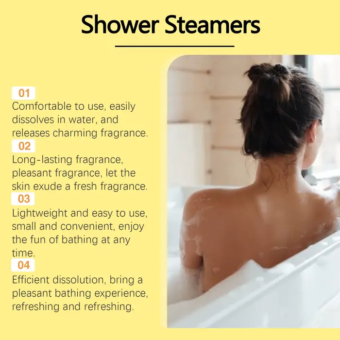 Tablettes de bain aromatiques pour la douche