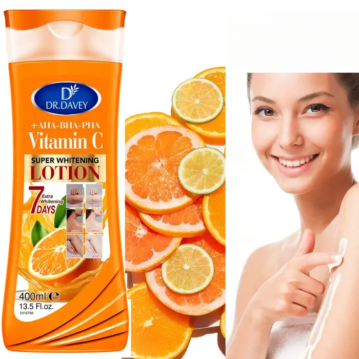 DR.DAVEY VITAMIN C body lotionGrande capacité400MLLotion corporelle hydratante et rafraîchissante Four Seasons