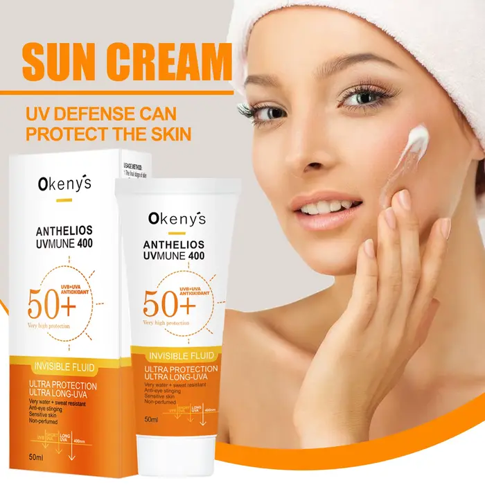 Crème solaire originale pour le visage, 50ml, Ultra SPF50 +, Anti-Imperfections, Anti-brillance, flu