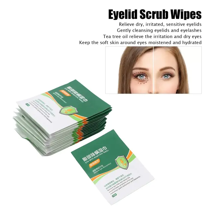 Lingettes nettoyantes pour les yeux
