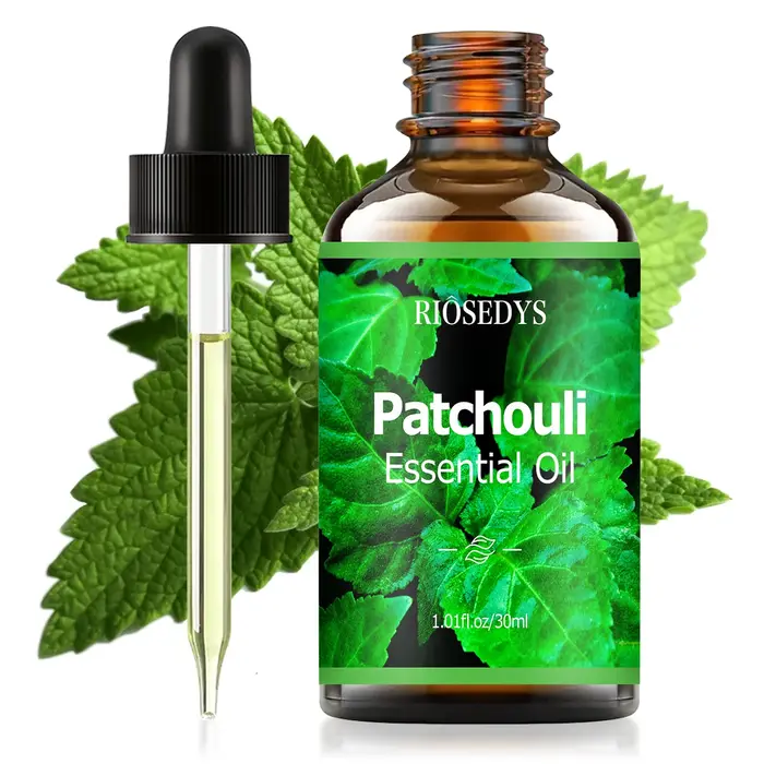 Huile essentielle de patchouli, huile parfumée chaleureuse et boisée pour diffuseurs, aromathérapie 