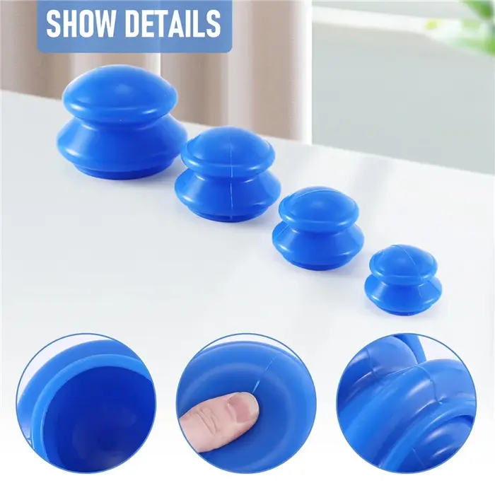 Vacuum canettes Massage Silicone ventouses absorbeur d'humidité Ventouse Anti Cellulite physiothérapie dispositif de