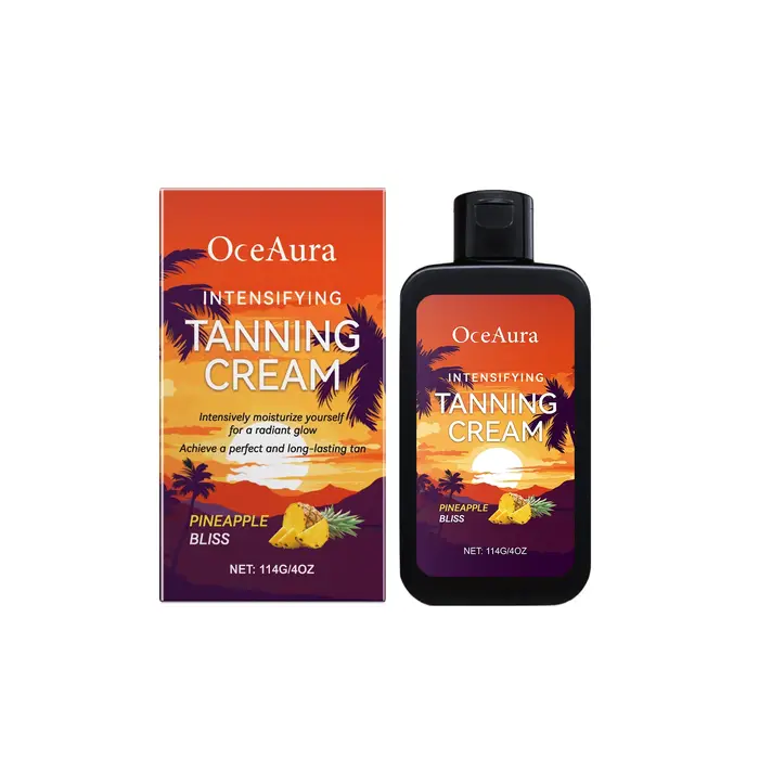 Crème bronzante pour le corps en solarium, bronzage de la peau, renforce la mélanine, favorise un te