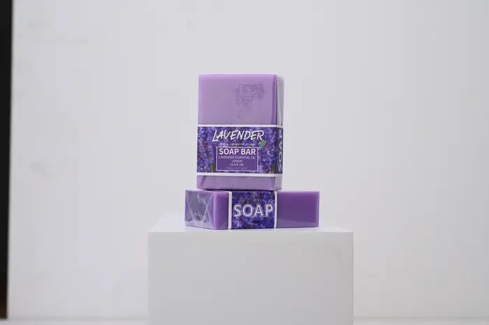 100g huile de lavande fait à la main glycérine barre de savon corps visage