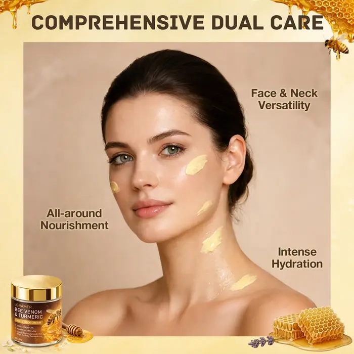 Crème liftante pour le visage et le cou au venin d'abeille