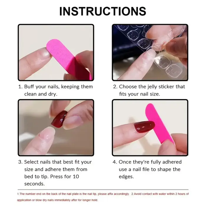 10 pièces presse à la main sur les ongles rose papillon conception faux ongles portable réutilisable