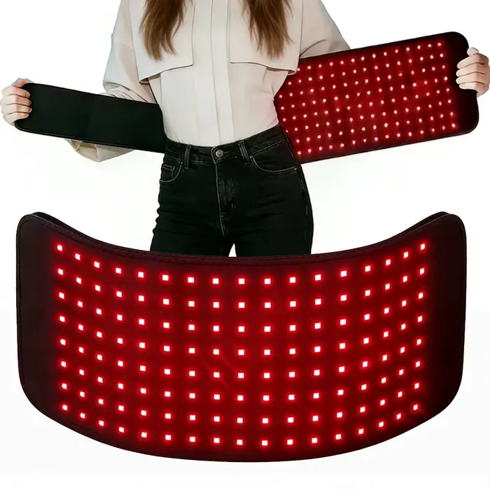 Coussin de thérapie par lumière infrarouge LED 3 en 1, enveloppant et portable pour le dos, les épaules et la taille, lumière infrarouge 660 & 850 nm, appareil de perte de poids