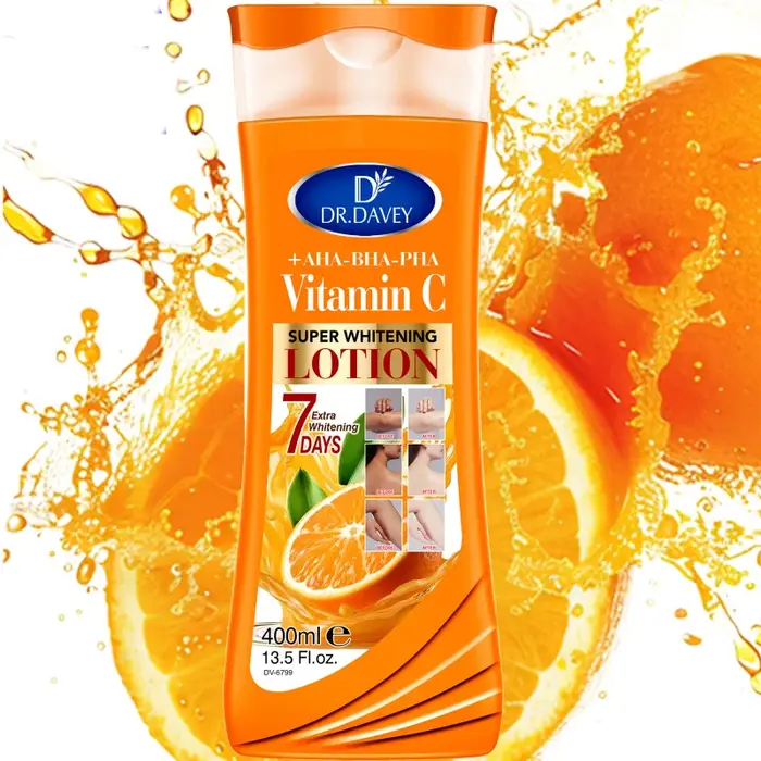 DR.DAVEY VITAMIN C body lotionGrande capacité400MLLotion corporelle hydratante et rafraîchissante Four Seasons