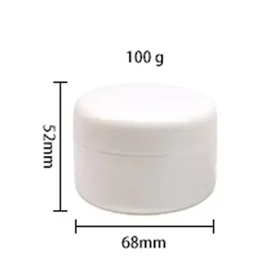 Pot de crème blanche 10/20/30/50/100/150/200/250g