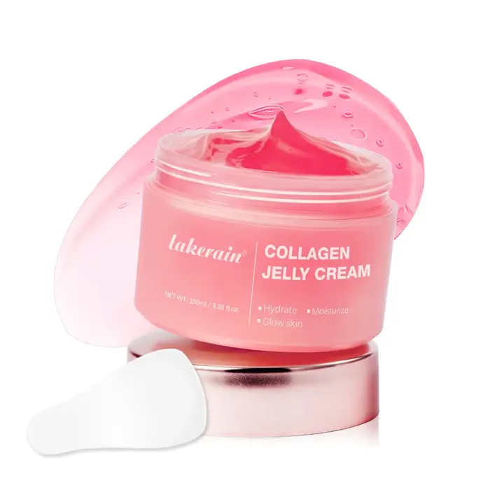 Crème à la gelée de collagène, hydrate en profondeur, ferme, brillante, réduit l'affaissement et les